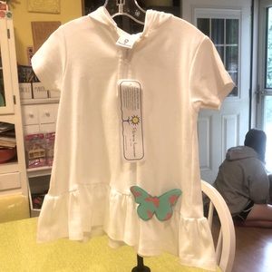 Florence Eiseman Swim Coverup Butterfly Appliqué 24months NEW WITH TAGS